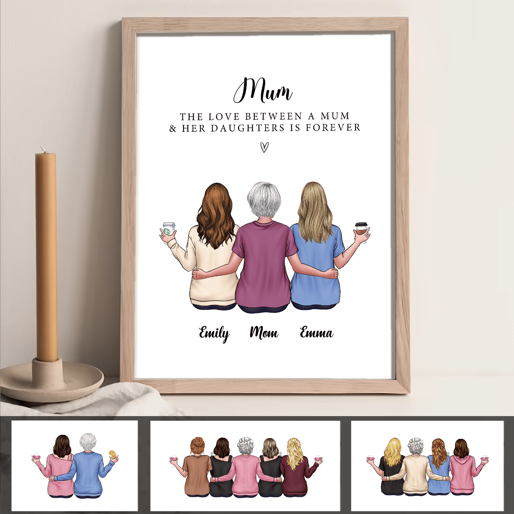 Mother's Day 2024 - Mother & Daughters - Our mom forever never