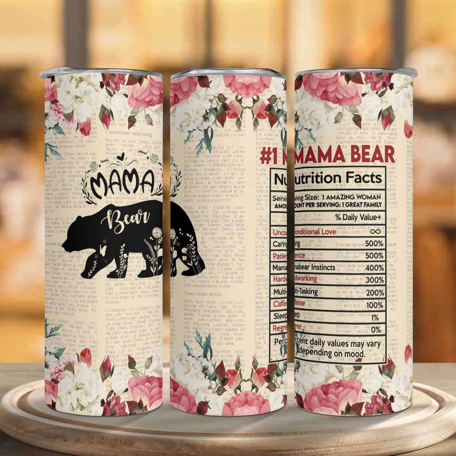 Mama Bear Stainless Steel Tumbler – Anomaly Creations & Designs, Inc.