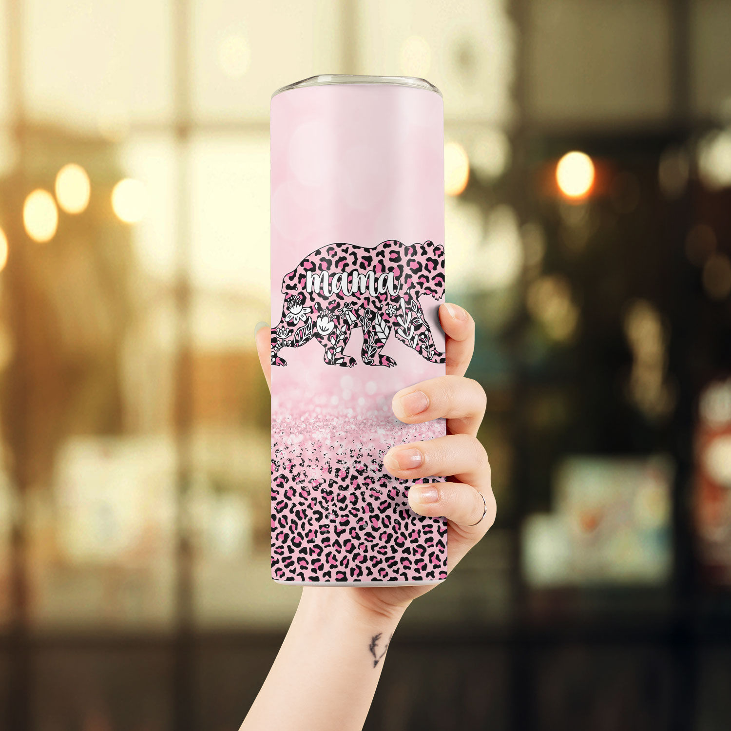 Mother Tumbler - Mama Bear Stainless Steel Tumbler Mama Bear Eco-friendly  Tumbler Mama Bear Skinny Tumbler(24236)