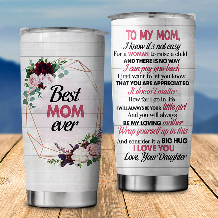 Best Mom Ever Tumbler Wrap, Mom Tumbler Wrap