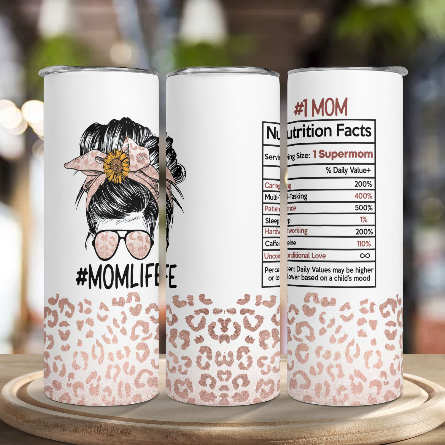 MomLife Plastic Tumbler with Straw – Mscaldwelldesigns