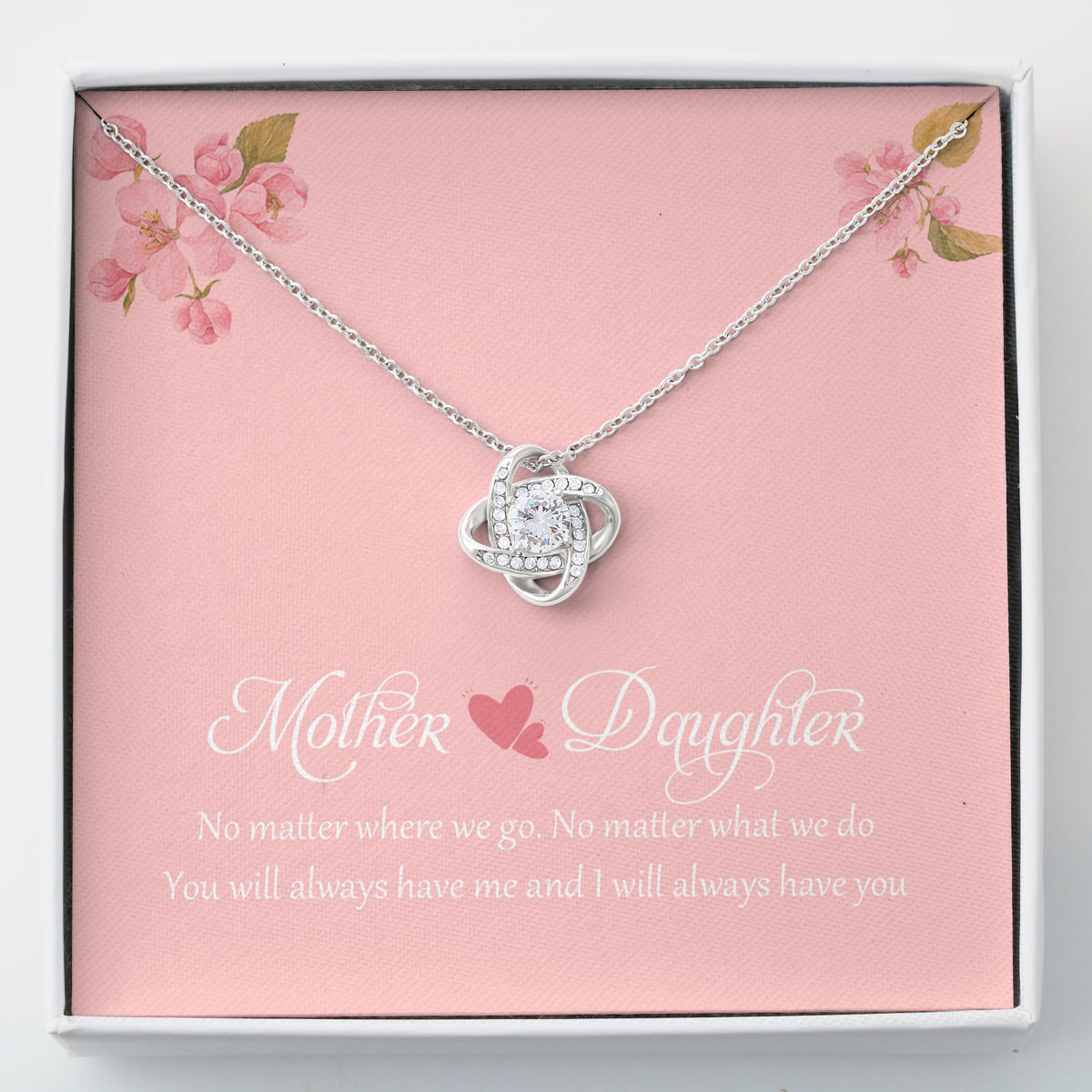 Mothers Day Necklace Love Knot Necklace To My Mother Necklace For Mom Necklace Mothers Day 