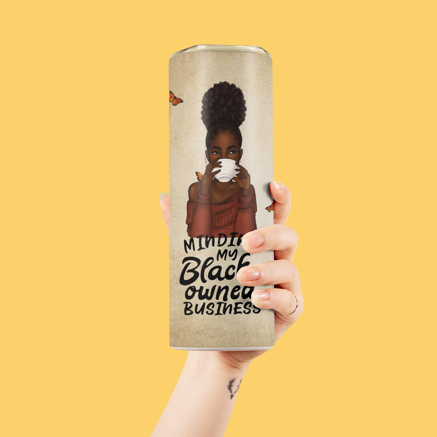 Black Woman Coffee Personalized KD2 BGX3110002 Stainless Steel Tumbler –  BigProStore