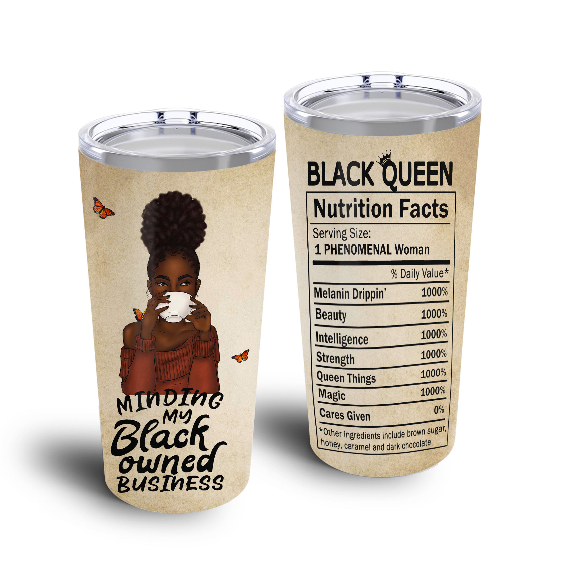 Black Woman Coffee Personalized KD2 BGX3110002 Stainless Steel Tumbler –  BigProStore