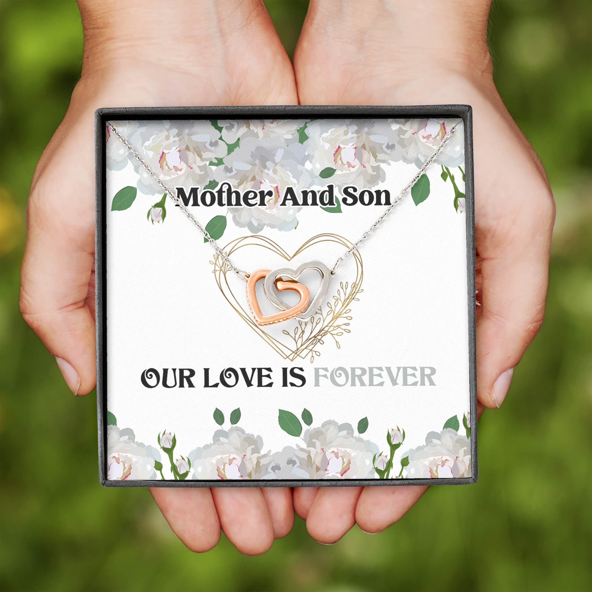 Mother and Son Necklace, Mother Son Forever Linked Heart Necklace Gift –  HeartQ