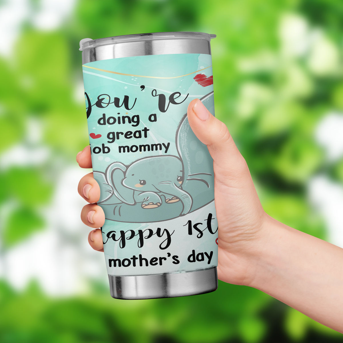 Mother's Day 2023 - Mother's Day Tumbler Happy First Mother's Day Tumbler New Mom Tumbler 25354_2