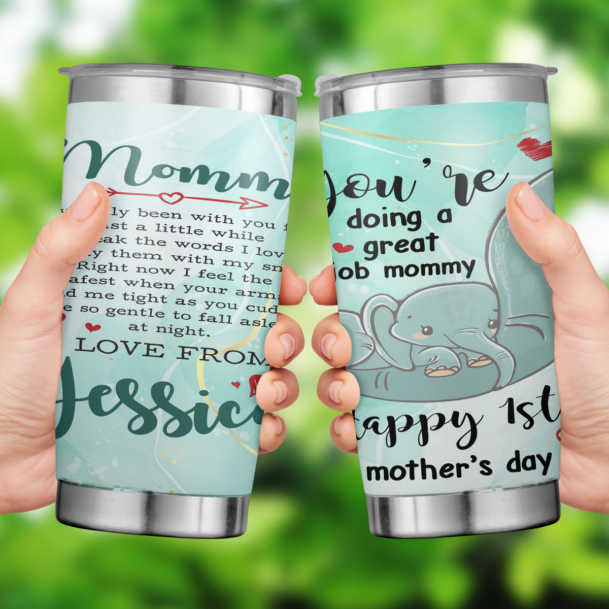 Mother's Day Tumbler Happy First Mother's Day Tumbler New Mom Tumbler 25354