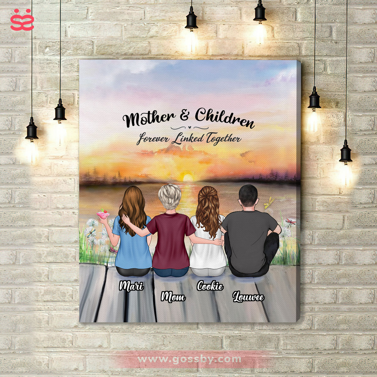 Mom Canvas  Personalized Photo With Text Mothers Day Canvas