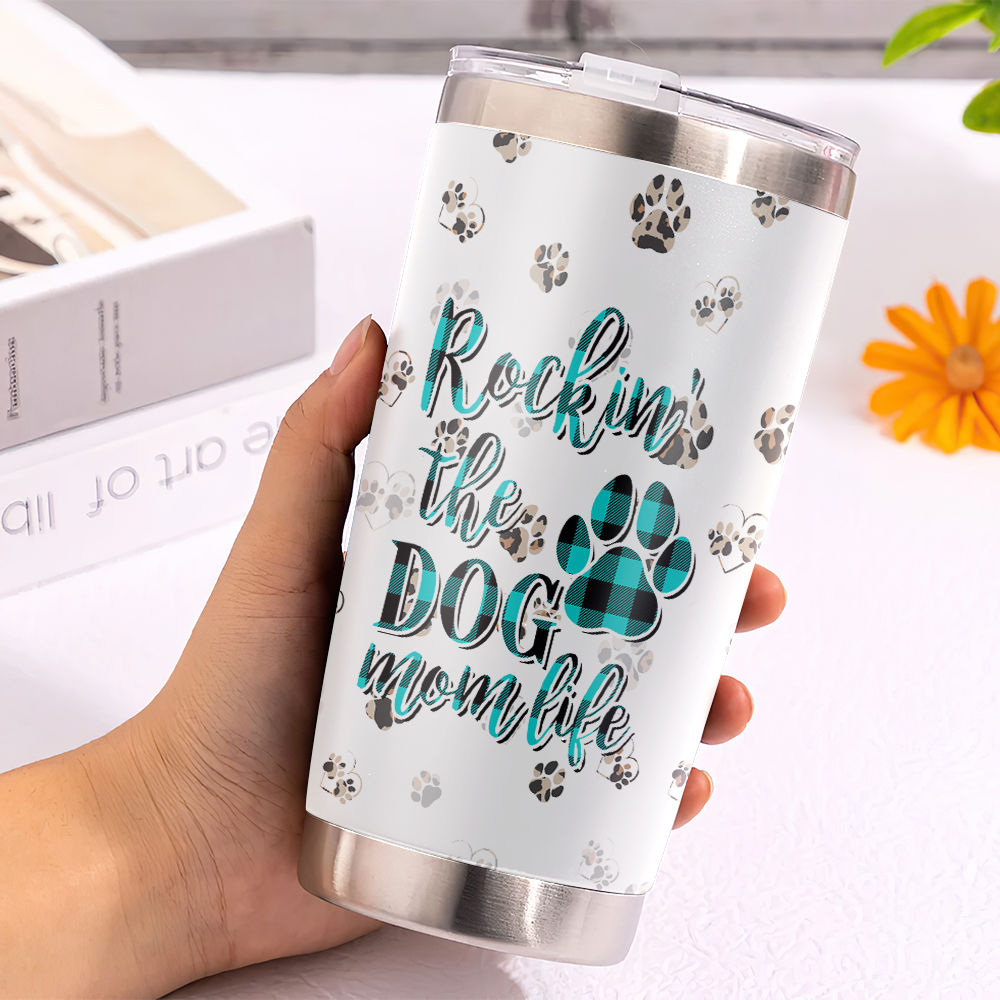 Fur Mama Tumbler With Straw Dog Mom Tumbler Cat Mama Dog Owner 