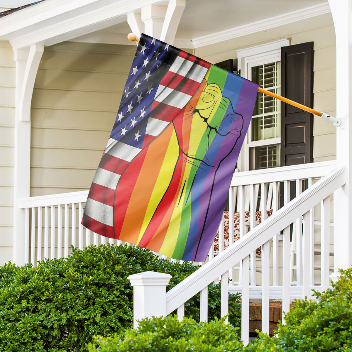 LGBT Pride Flag - LGBTQ Pride, Intersex Inclusive Progress Pride Rainbow Flag, LGBT Pride Flag, LGBT Rainbow Flag, LGBT Bisexual Pride Flag 25609 - Garden Flag_1