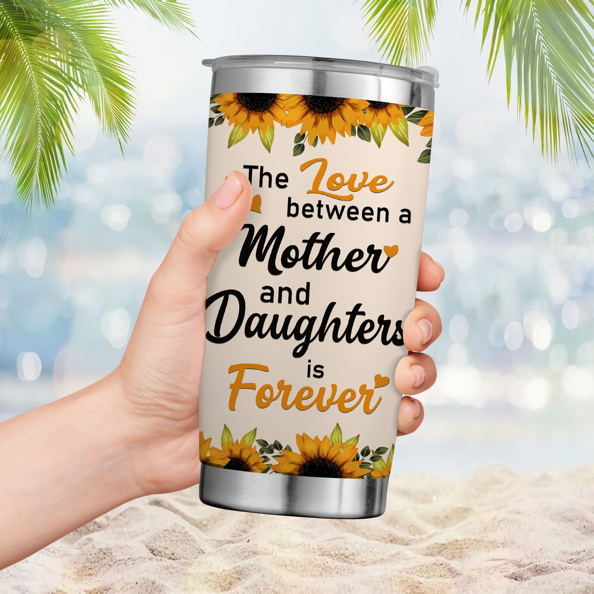 Mother Tumbler - Mother & Daughters Stainless Steel Tumbler Mother's Day  Eco-friendly Tumbler To my Mom Skinny Tumbler Gift For Mom 26510