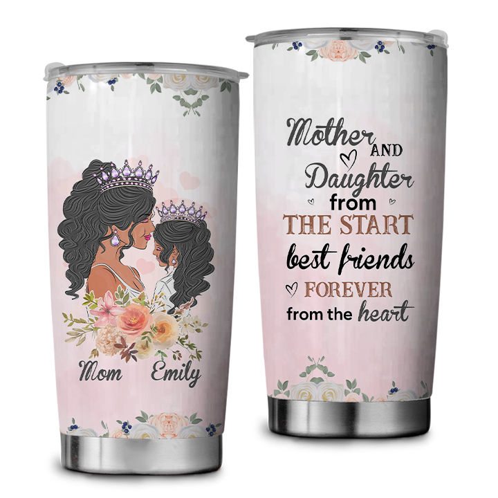 Mother's Day Happy mother's day tumbler, gift for mom from daughter,  mother and daughter tumbler, gift for mom 25712