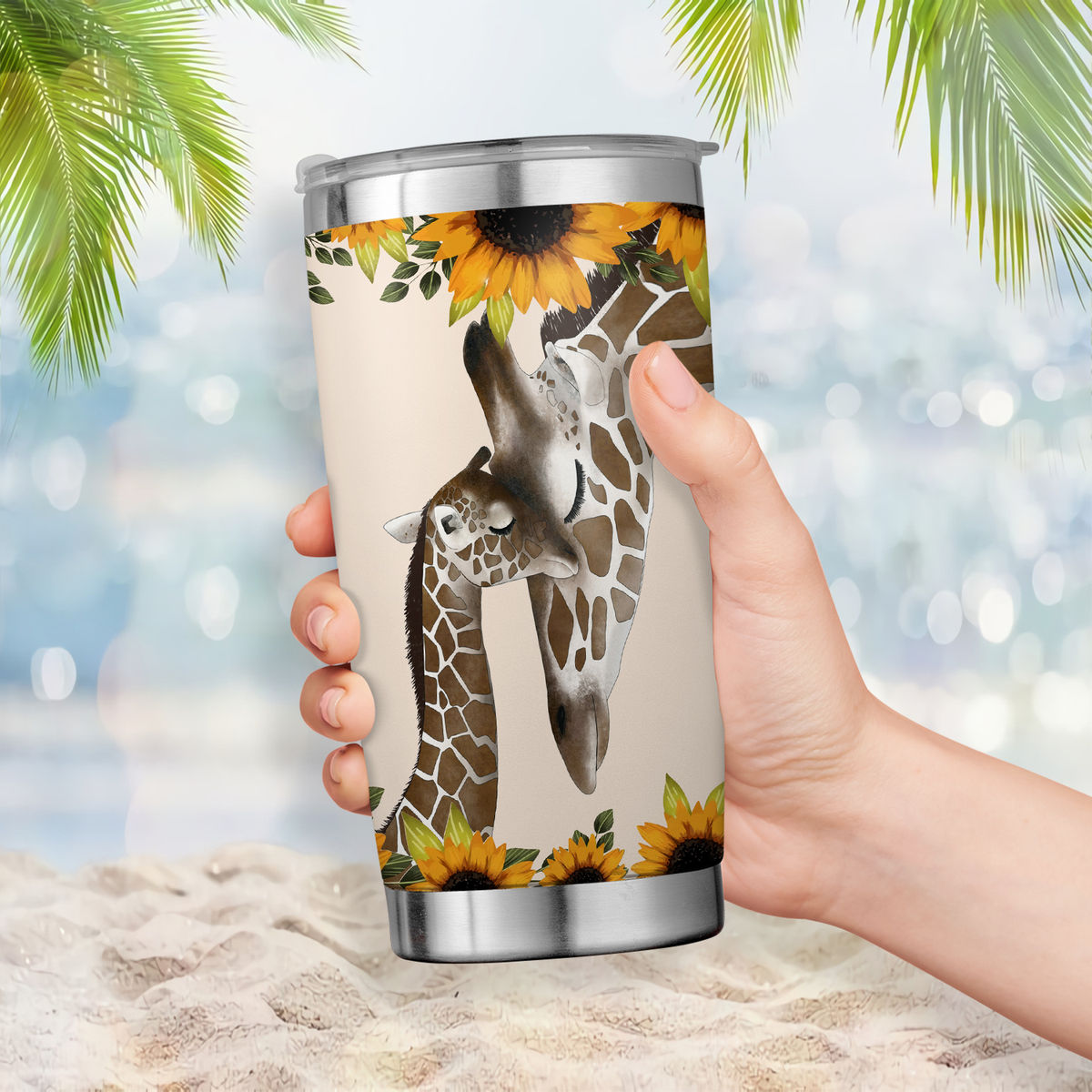 Giraffe Tumbler  Always Look At Life From A Different Point of