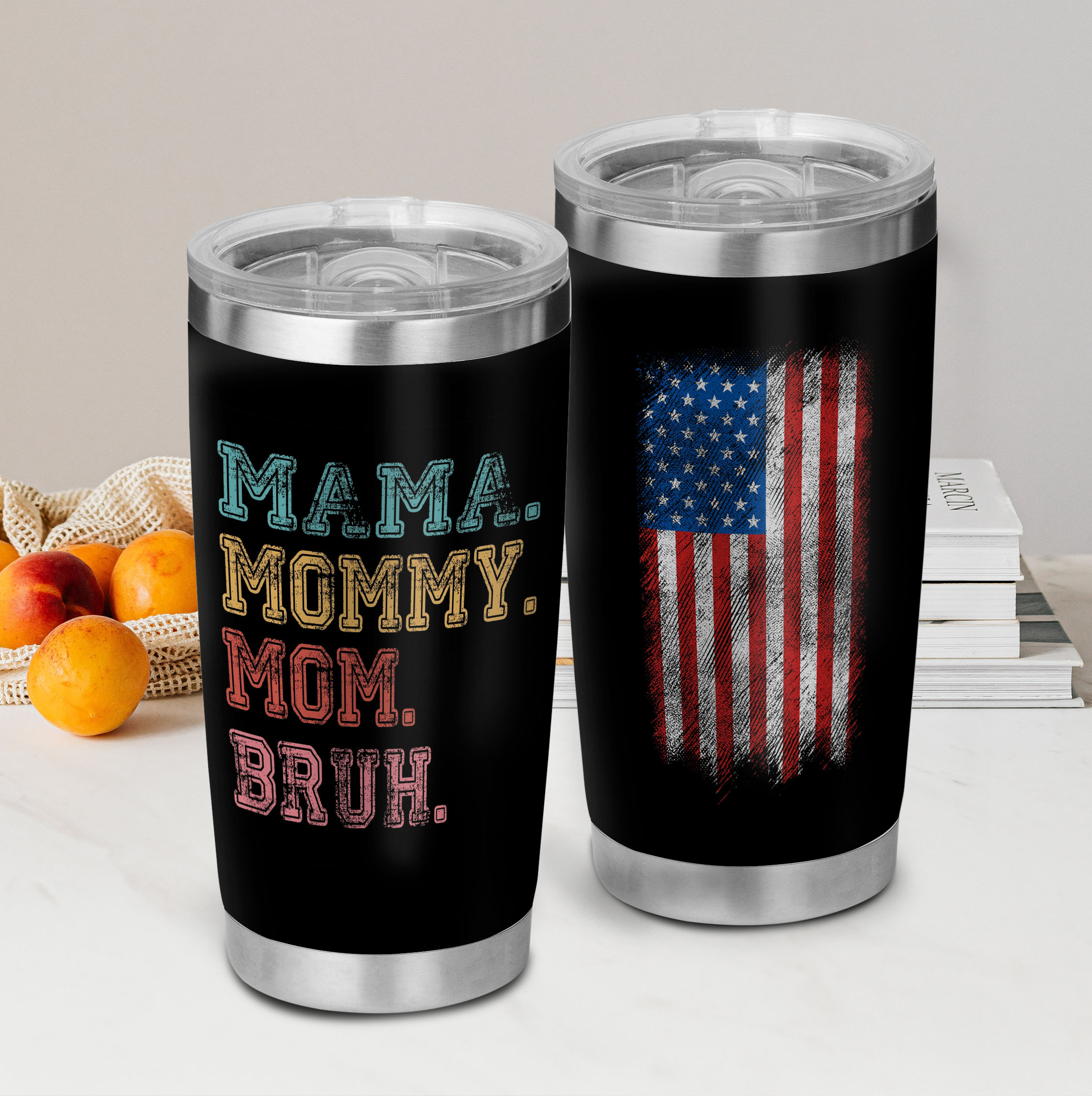 Mother's Day Skinny Tumbler, Mama, Mommy, Mom, Bruh Mug