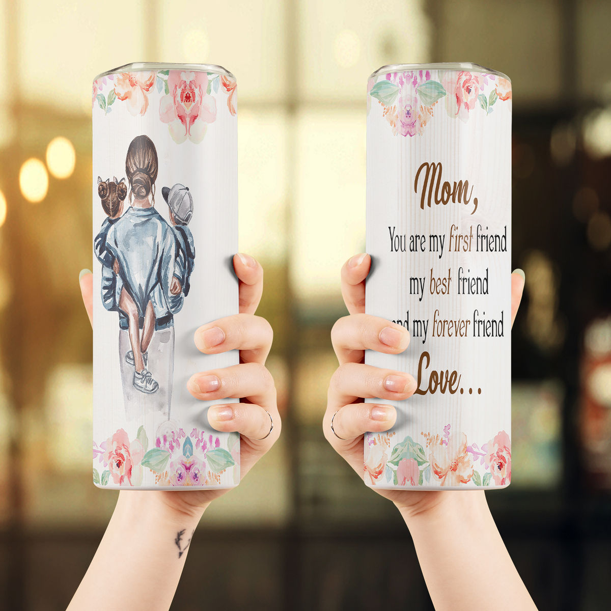 Mother Tumbler - To My Mom Stainless Steel Tumbler Mother's Day  Eco-friendly Tumbler To my Mom