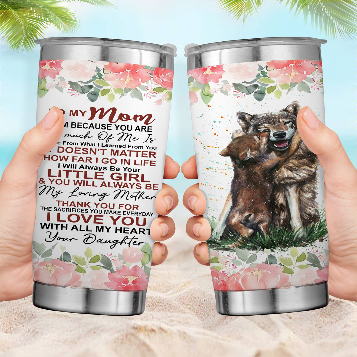 Mother Tumbler - To My Mom Love Mom Stainless Steel Tumbler Mother's Day Eco-friendly Tumbler To my Mom Skinny Tumbler Gift For Mom 26616