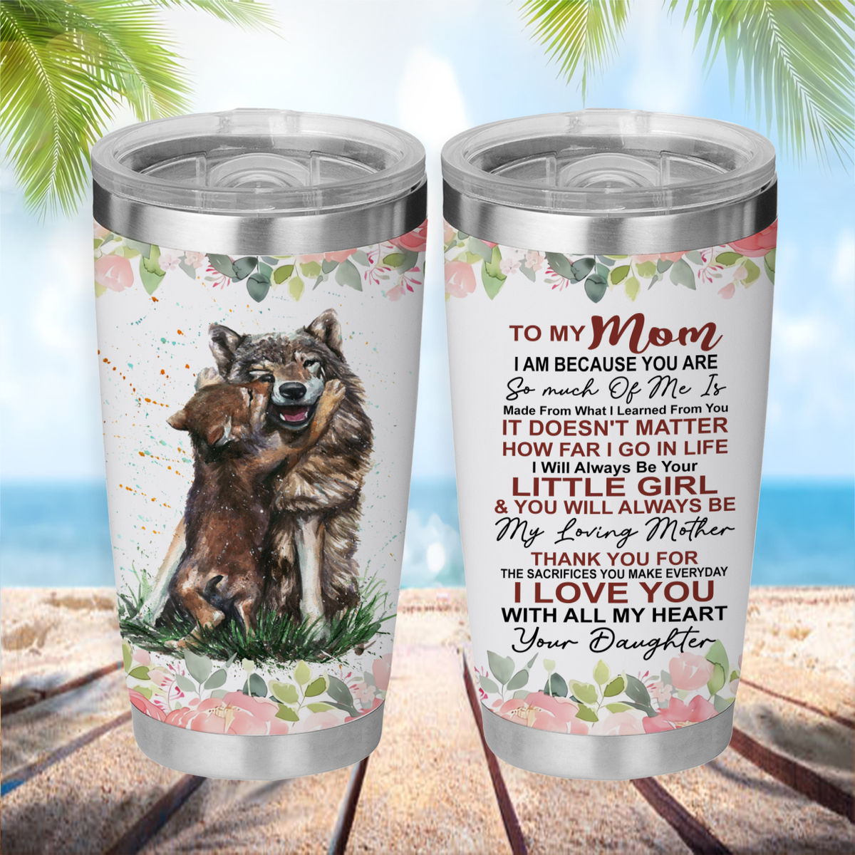 Mother Tumbler - To My Mom Love Mom Stainless Steel Tumbler Mother's Day Eco-friendly Tumbler To my Mom Skinny Tumbler Gift For Mom 26616_1