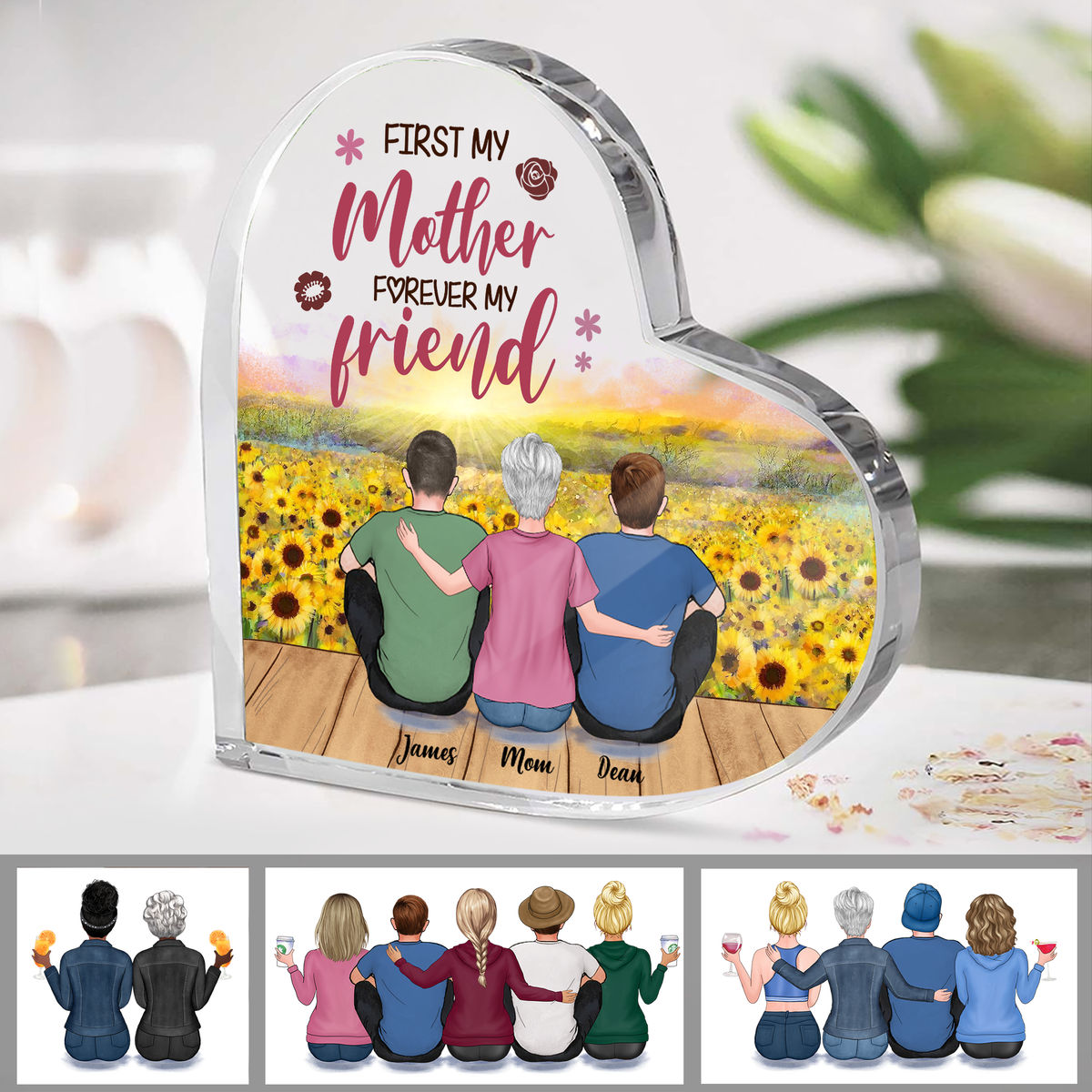 Personalized Desktop - Mother & Sons - Mother and Sons a Bond that Can't be Broken - v3_3