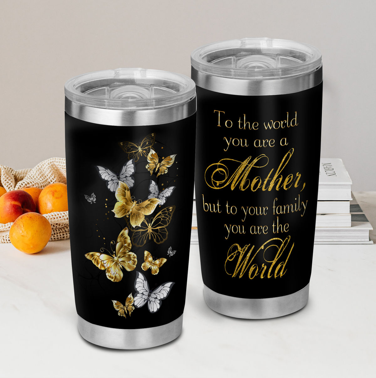 Mother Tumbler - Mother's Day Stainless Steel Tumbler Mother's Day Eco-friendly Tumbler To my Mom Skinny Tumbler Gift For Mom 26672_1