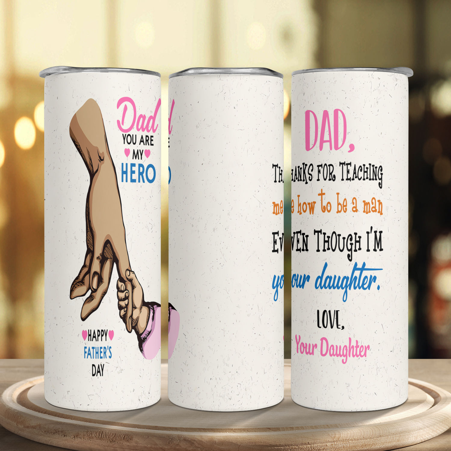 Stainless steel tumbler daddy - Doogoo