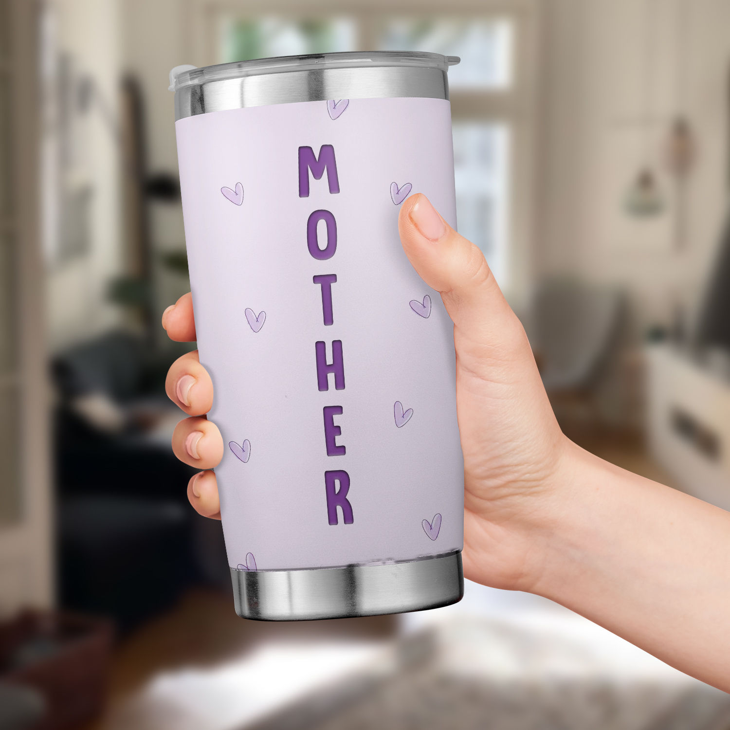 Mother Tumbler - Mom Life Mom Nutrition Facts Stainless Steel Tumbler  Mother's Day Eco-friendly Tumbler To my Mom Skinny Tumbler (24912)