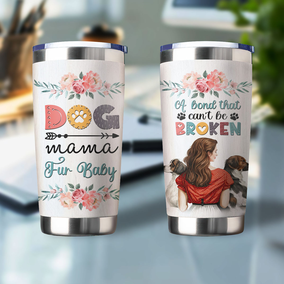 Mother Tumbler - Dog Mom Stainless Steel Tumbler Mother's Day Eco