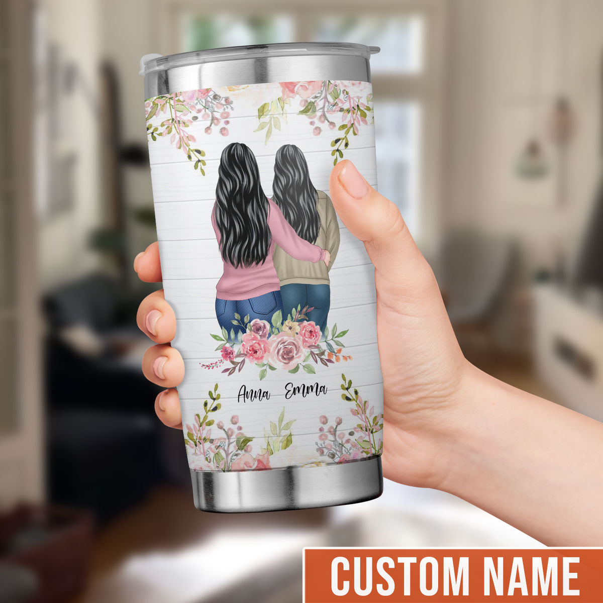 Girl Mom Tumbler, New Mom Gift, Girl Mama Travel Tumbler with Straw, G -  LGH Designs Corp