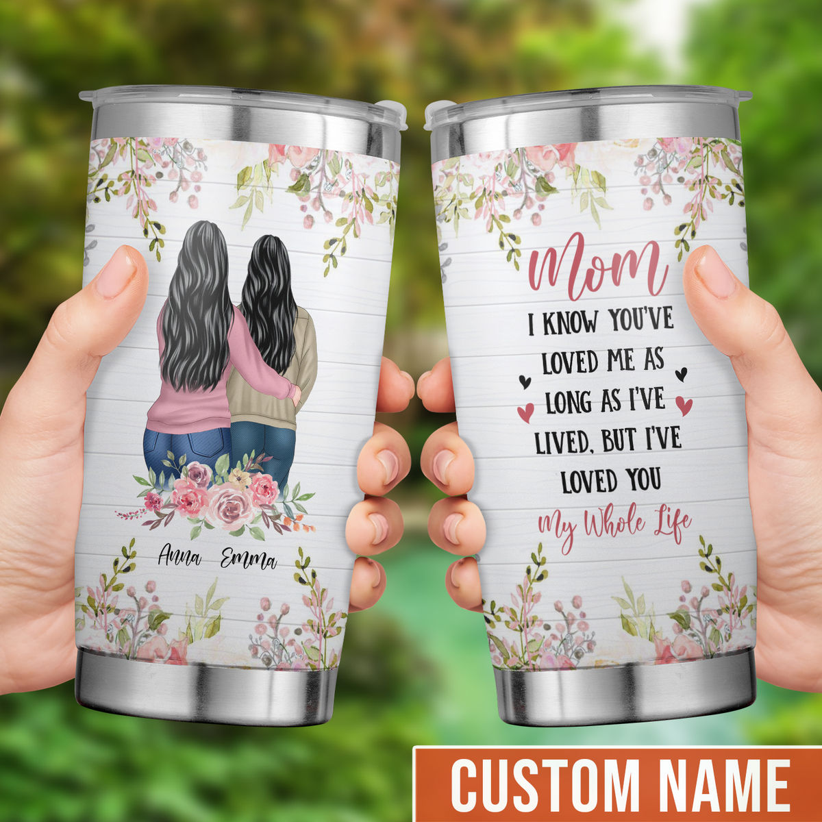 Girl Mom Tumbler, New Mom Gift, Girl Mama Travel Tumbler with Straw, G -  LGH Designs Corp