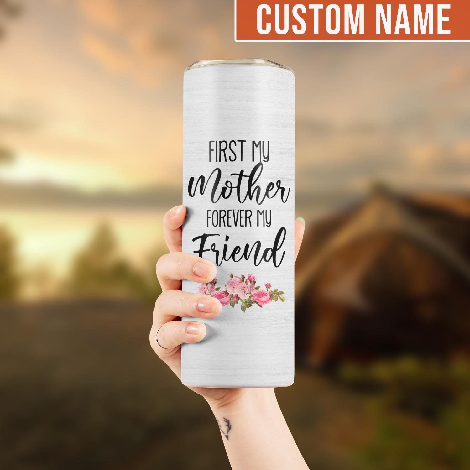 Mother Tumbler - Mother & Daughters Stainless Steel Tumbler Mother's Day  Eco-friendly Tumbler To my Mom Skinny Tumbler Gift For Mom 26510