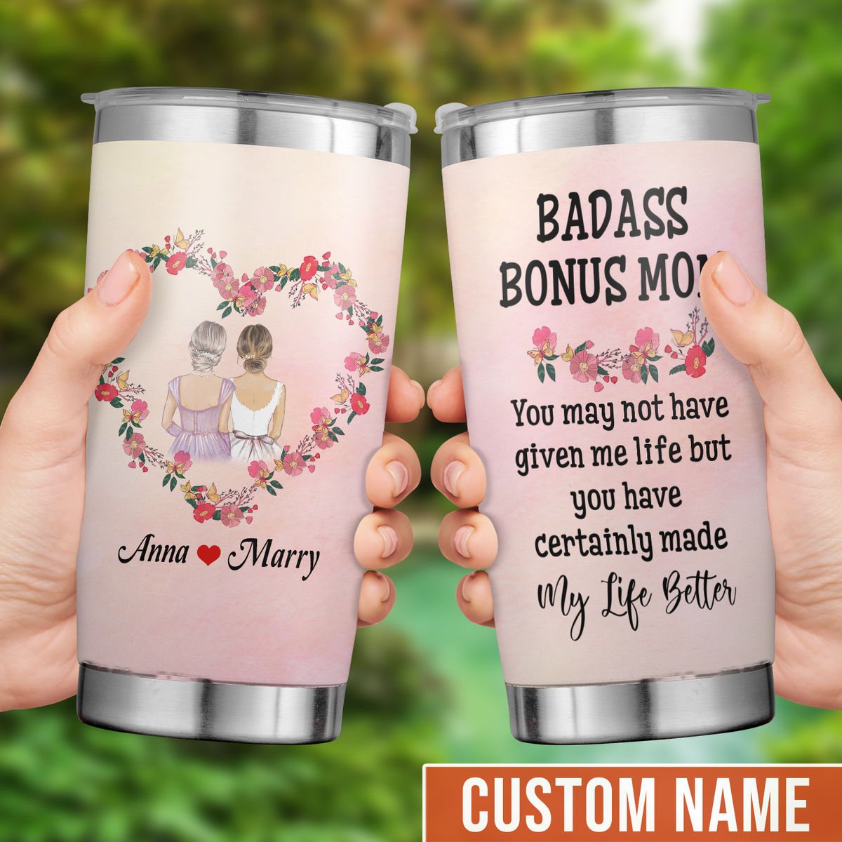 To My Mom Stainless Steel Tumbler Mother's Day Eco-friendly Tumbler Skinny Gift For Mom 26733