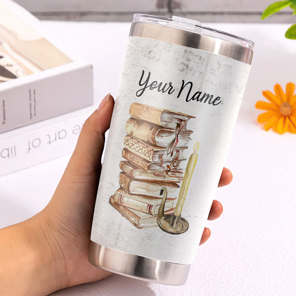 Book Tumbler - Books Are A Uniquely Portable Magic Stainless Steel Tumbler Eco-friendly Tumbler Skinny Gift For Bookworm 26835_1