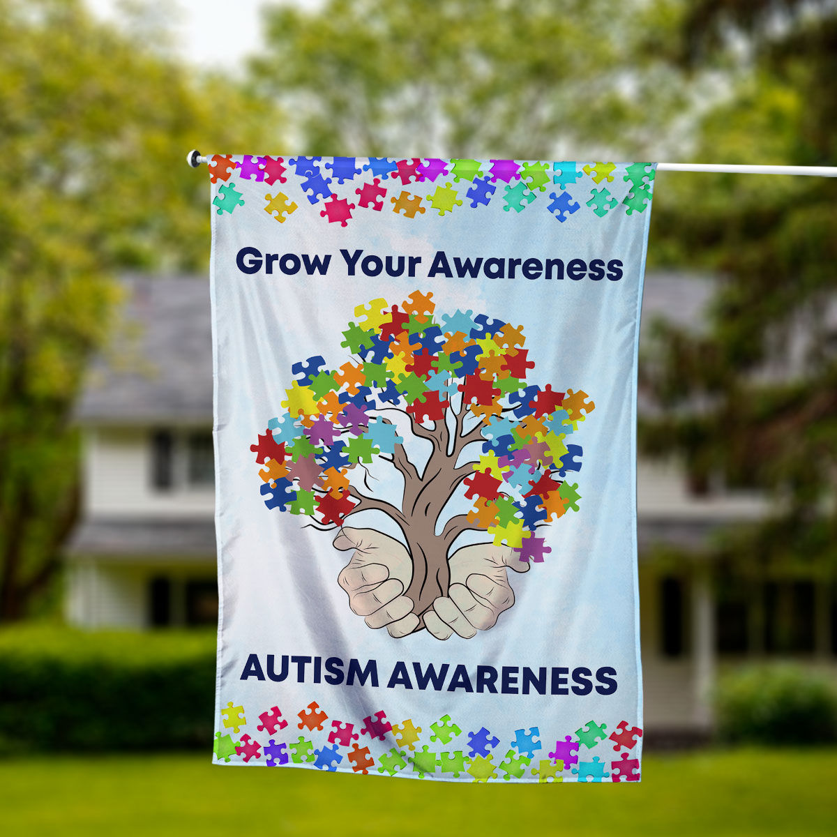  Autism Grow Your Awareness Poster Wall Art - Tree Art