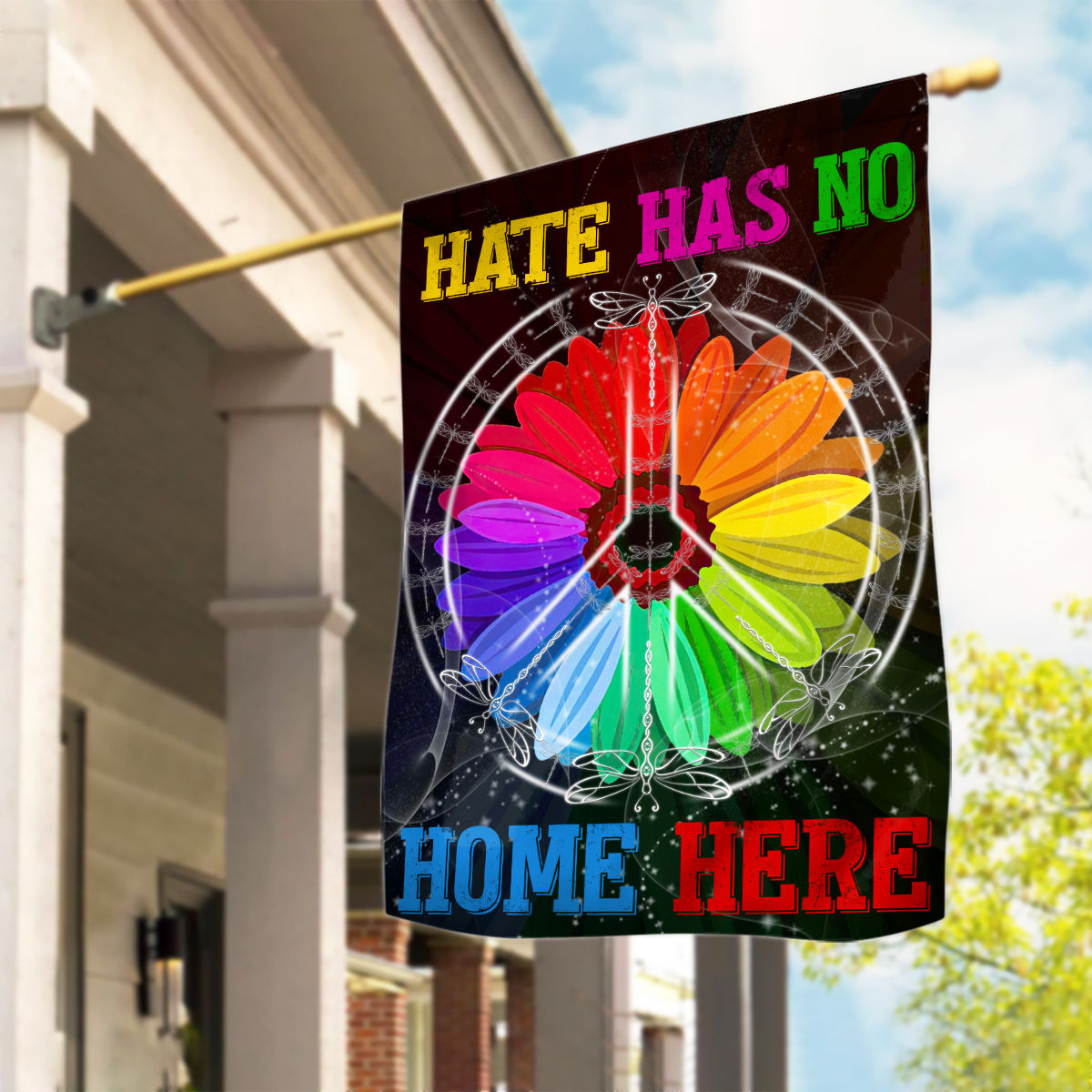 Peace Flag - Hate Has No Home Here Flag LGBT Pride Flag Inclusion Flag Diversity Flag Equality Flag 27005_1