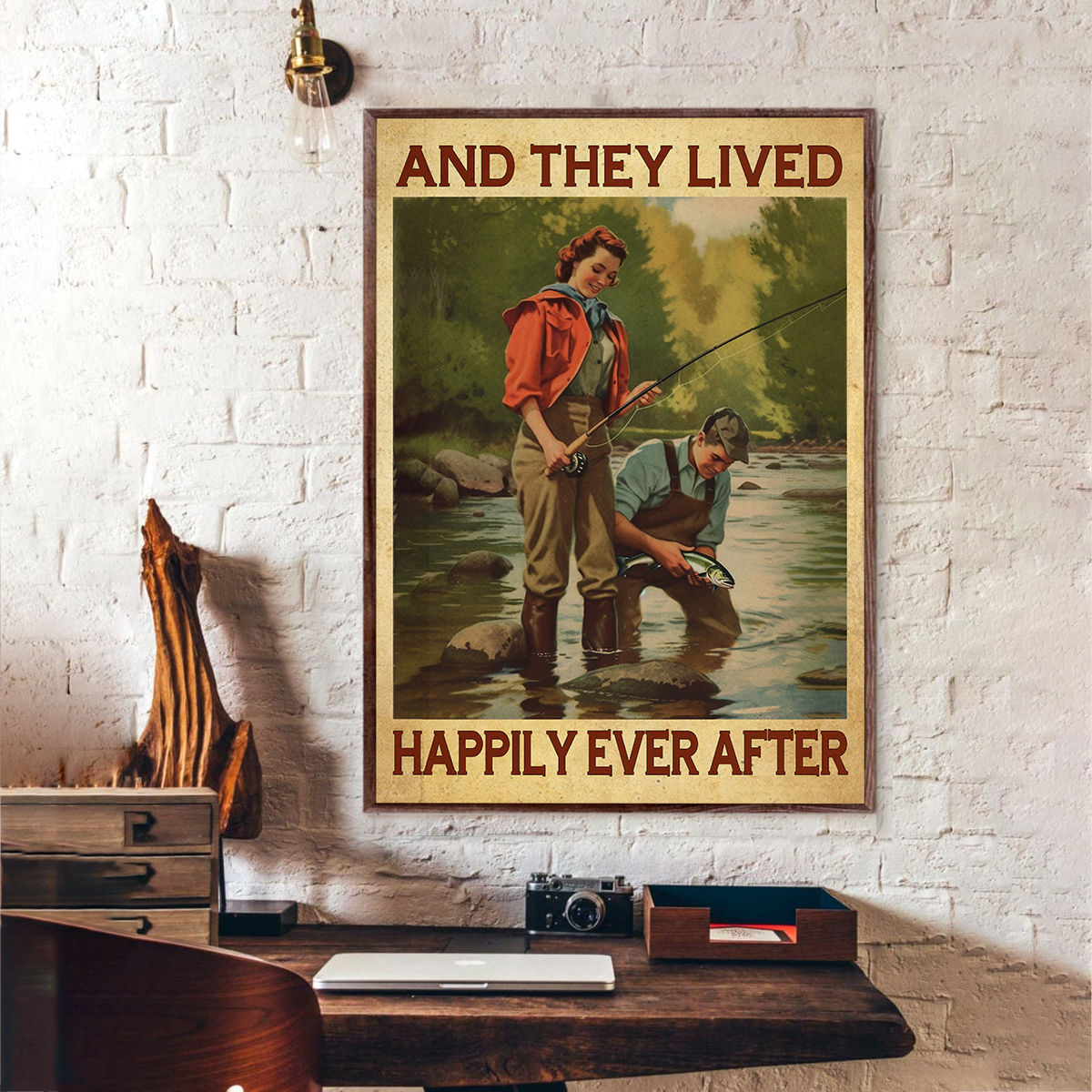 Fishing Poster - Fishing - And they lived happily ever after