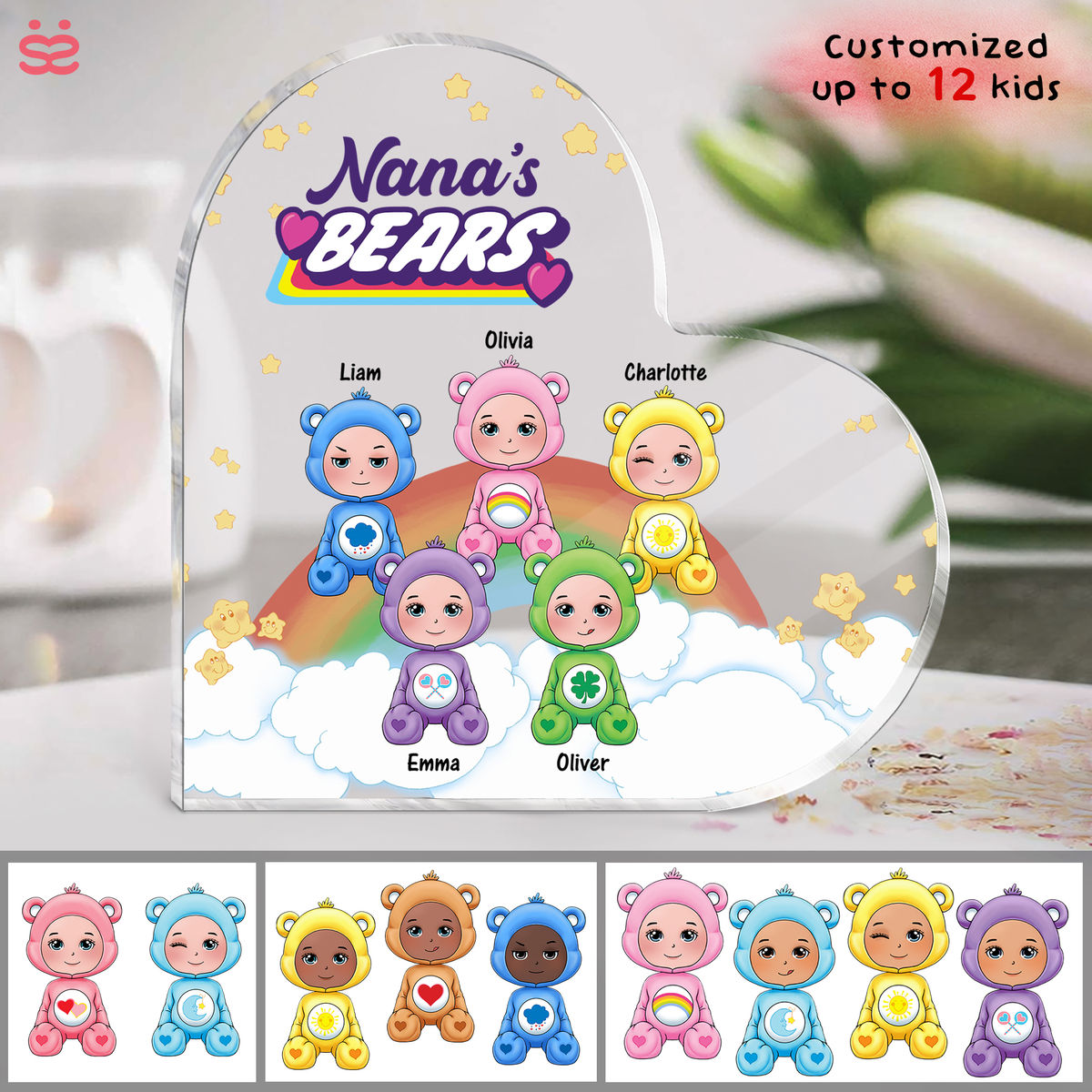 Lovely Gift for Mom/Dad/Grandma/Auntie/... - [Custom Title]'s Bears - Easter Day Gift