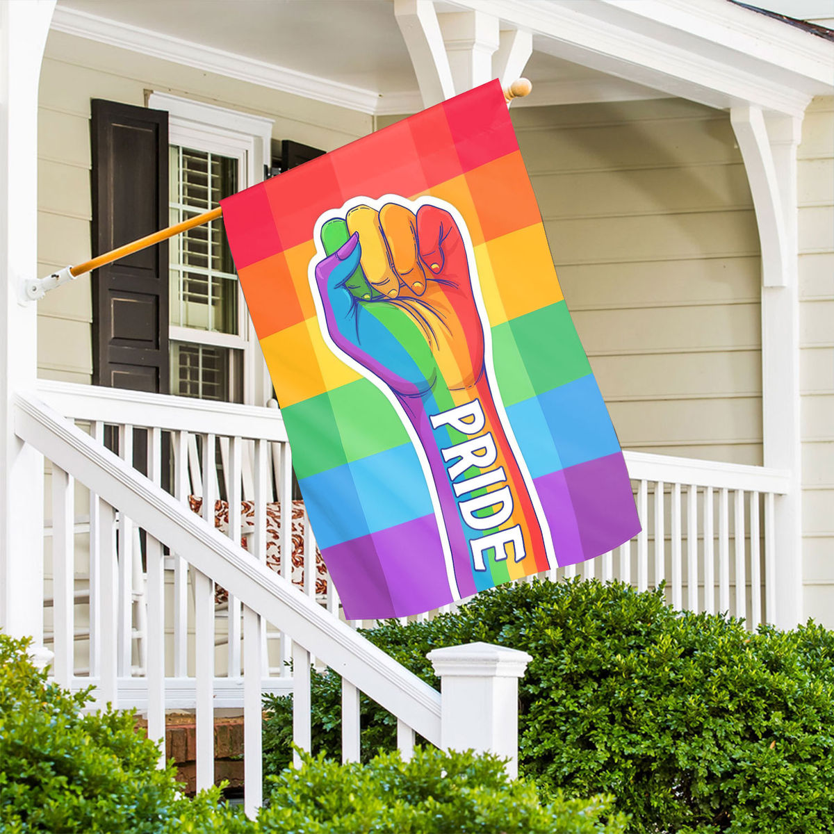 LGBT Pride Flag - LGBTQ Pride, Intersex Inclusive Progress Pride Rainbow Flag, LGBT Pride Flag, LGBT Rainbow Flag, LGBT Bisexual Pride Flag 27074 - Garden Flag