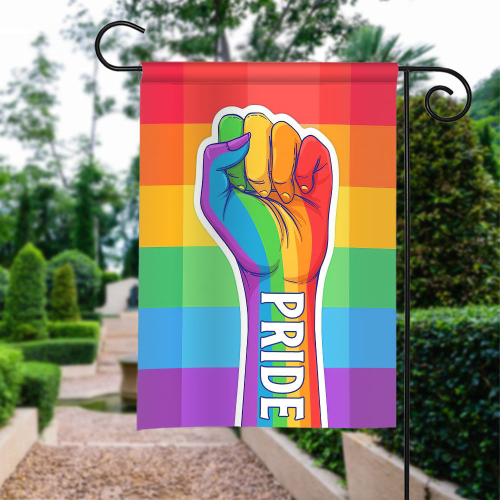 LGBT Pride Flag - LGBTQ Pride, Intersex Inclusive Progress Pride Rainbow Flag, LGBT Pride Flag, LGBT Rainbow Flag, LGBT Bisexual Pride Flag 27074 - Garden Flag_1