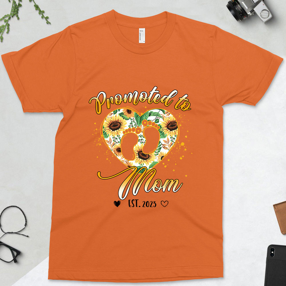 Mother's Day Shirt - Promoted To Mom Shirt Mom Love Hockey Mother's Day Shirt Gift Gift For Mother 27375_1