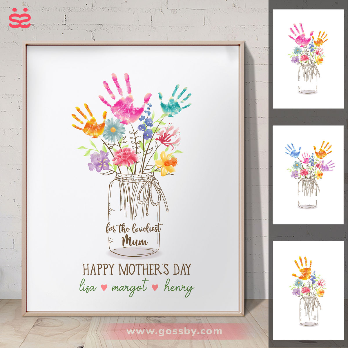 Personalized Poster - Love Poster - For the loveliest mom - Happy mother's day_1