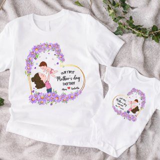 Personalized Shirt Custom Baby Onesies Our First Mothers s Day