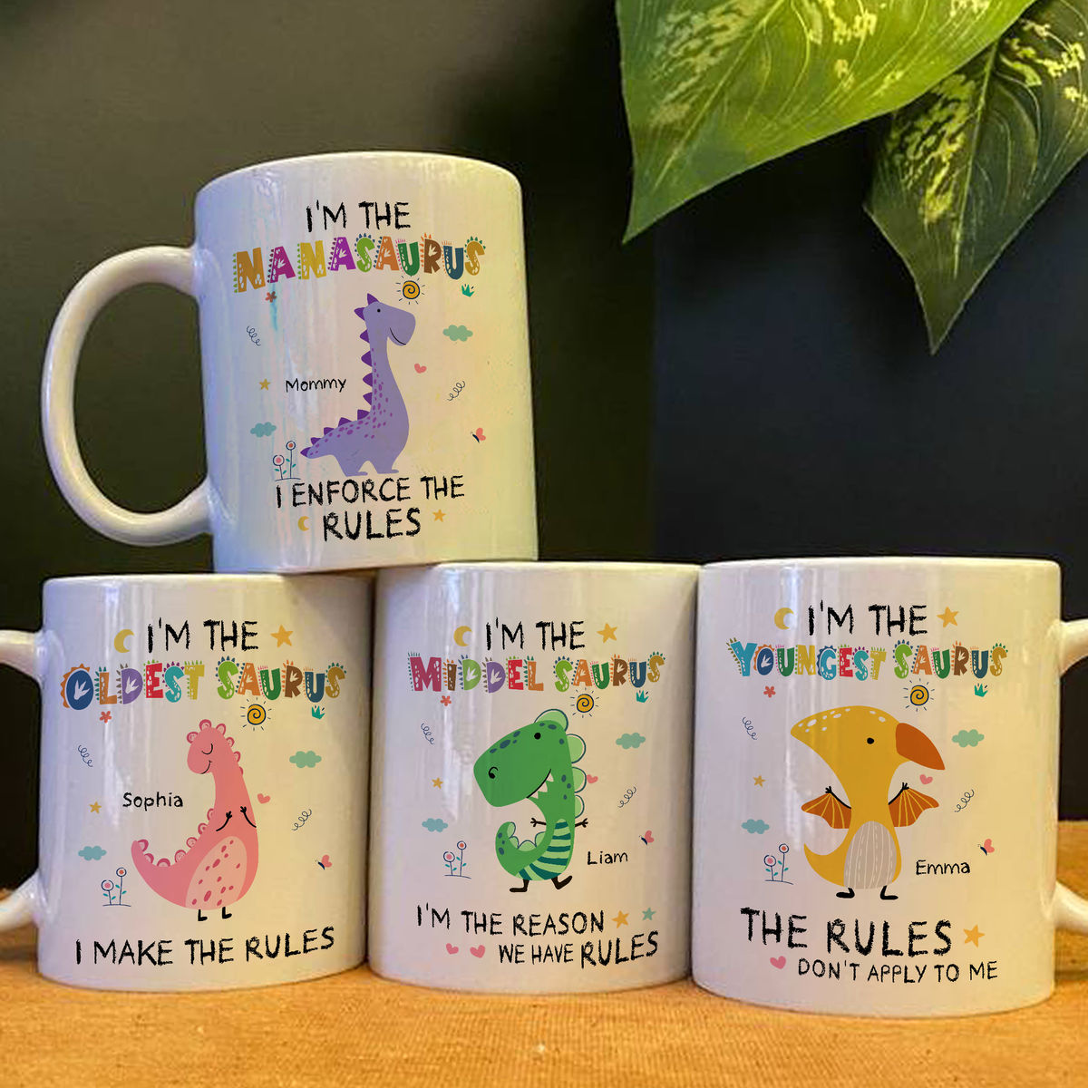 Personalized Mug - Mother Day 2023 - I'm the Mamasaurus, I enforce the rules