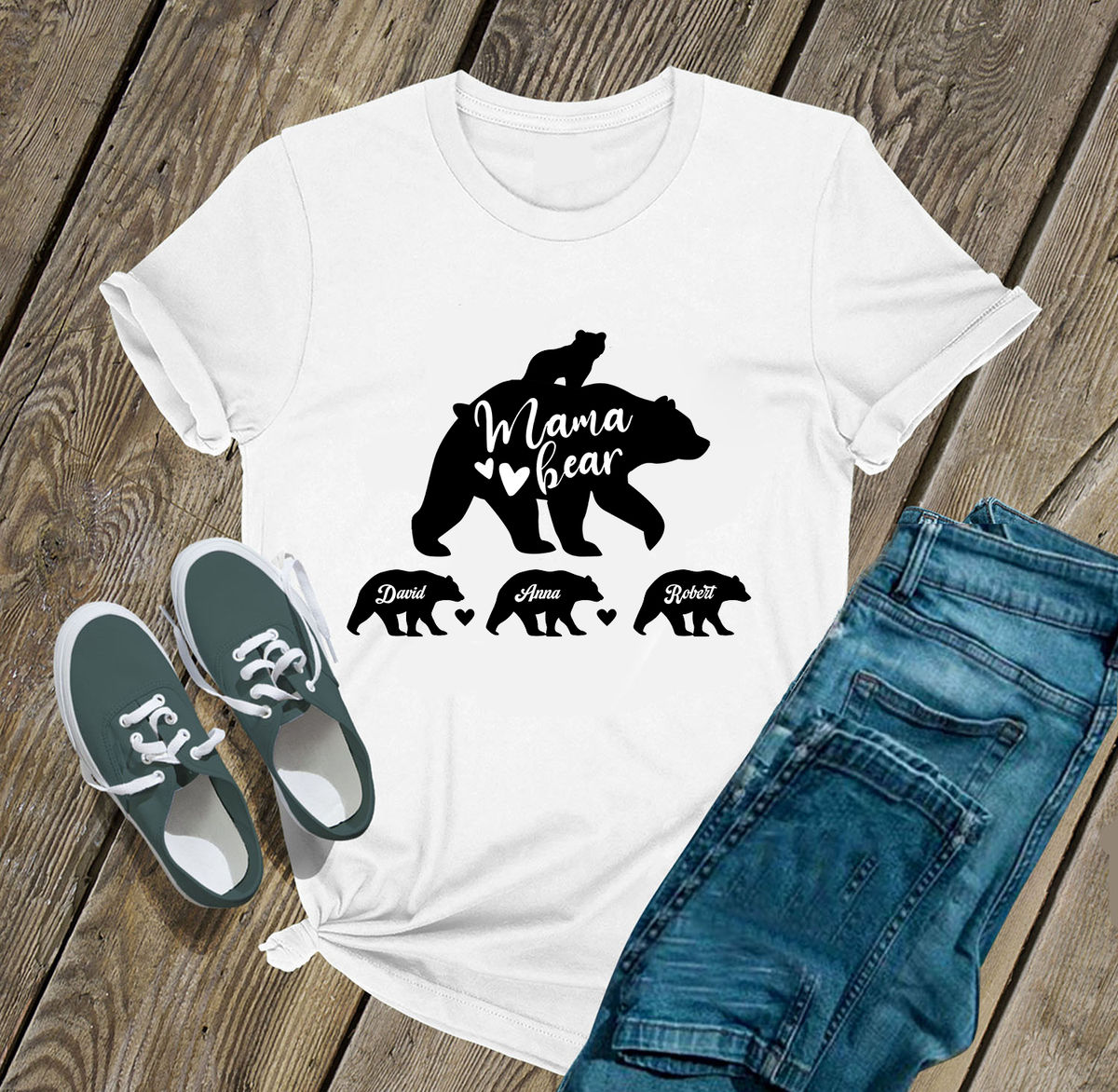 Mother's Day 2023 - Personalized Mama Bear Shirt, Mother's Day Shirt, Mother's Day Gift, Mommy Birthday Shirt Gift_4