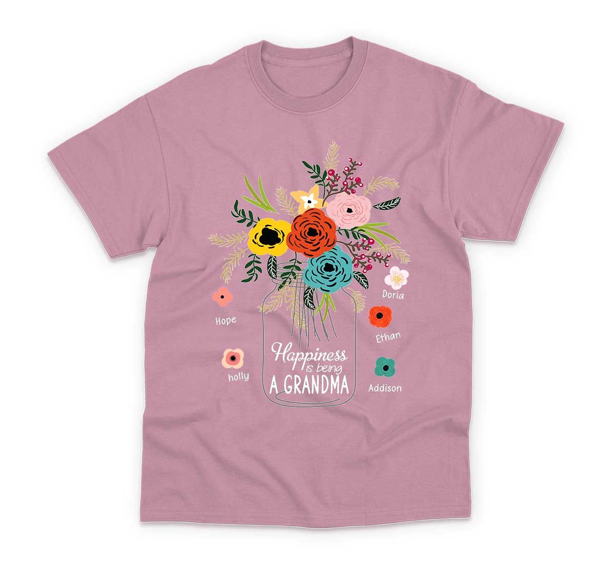 Mother's Day 2023 - Personalized Happiness Is Being A Grandma Shirt, Mother's Day Shirt, Mother's Day Gift, Mommy Birthday Shirt Gift, Grandma Nana Shirt 27963_4