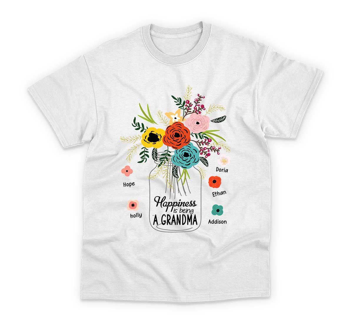 Happiness Is Being A Grandma T-Shirt Mother's Day Gift Shirt Happiness Is Being A Grandma T-Shirt Mother's Day Gift Shirt