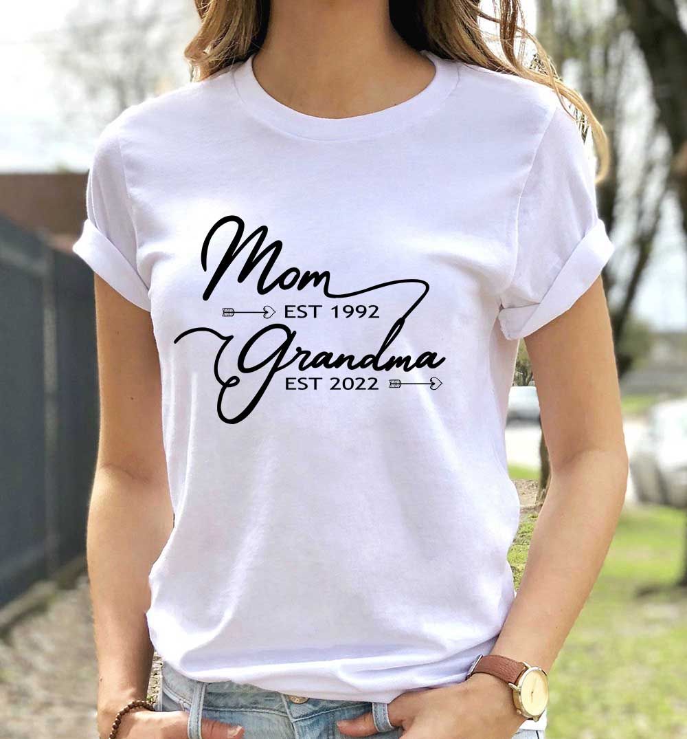 Mother's Day 2023 - Personalized Mother's Day Shirt, Mom Grandma Shirt, Nana Shirt Gift, Mother Grandma Birthday Gift_2