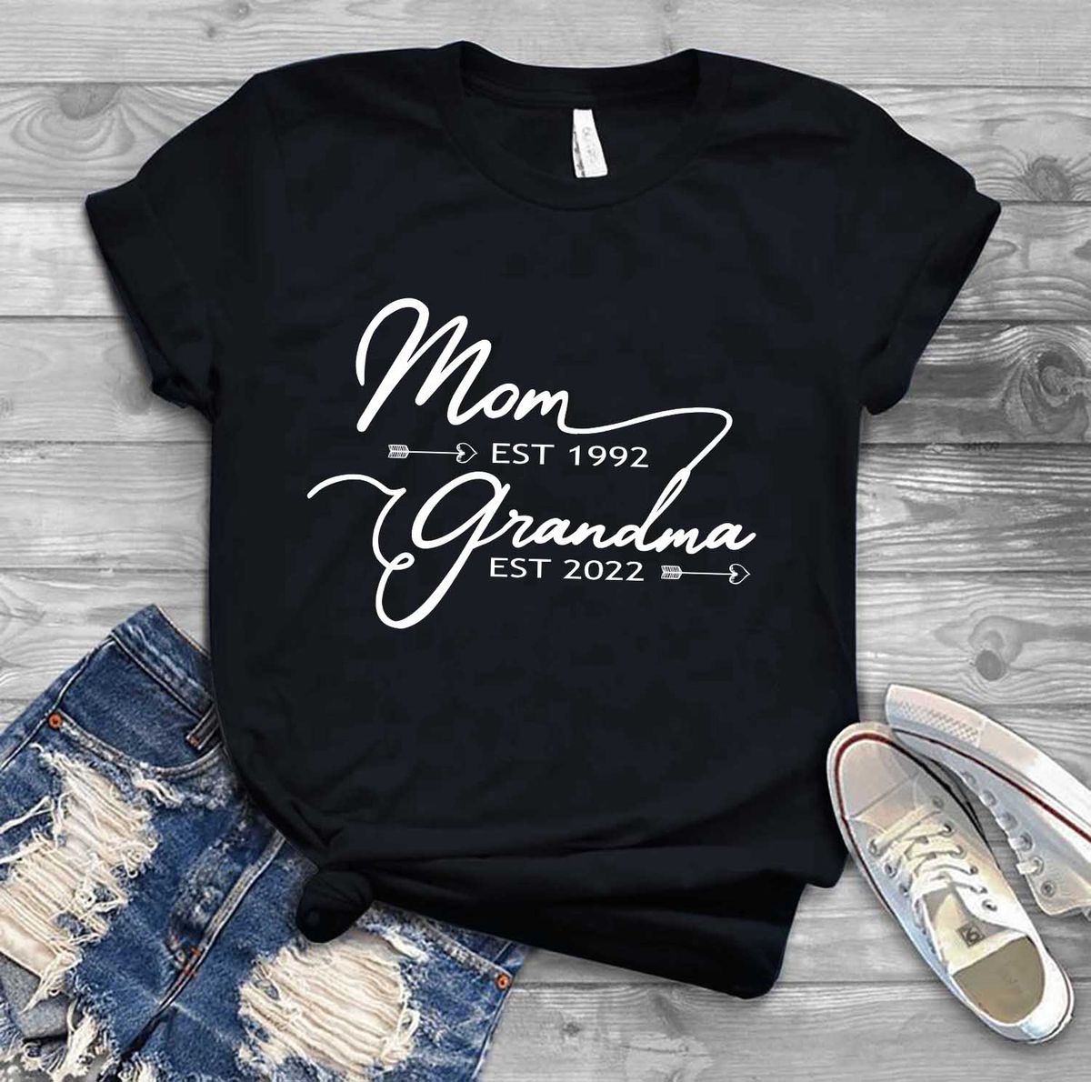 Mother's Day 2023 - Personalized Mother's Day Shirt, Mom Grandma Shirt, Nana Shirt Gift, Mother Grandma Birthday Gift_1