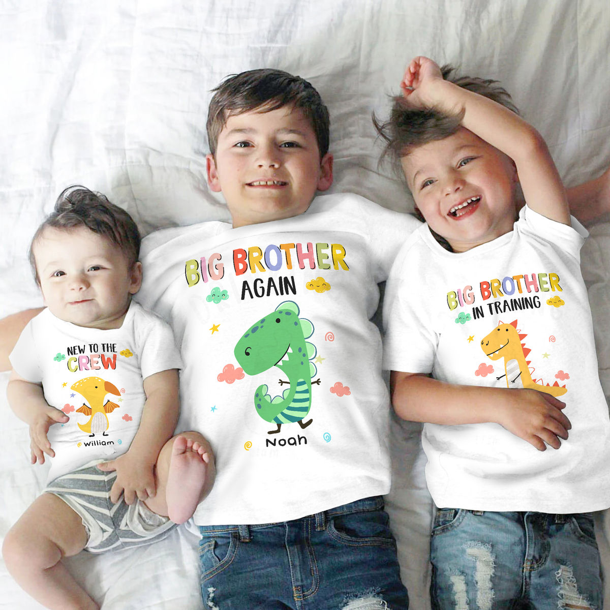Big Brother Again Dinosaur T-Shirt For Boy And Toddler Big Brother Again Dinosaur T-Shirt For Boy And Toddler