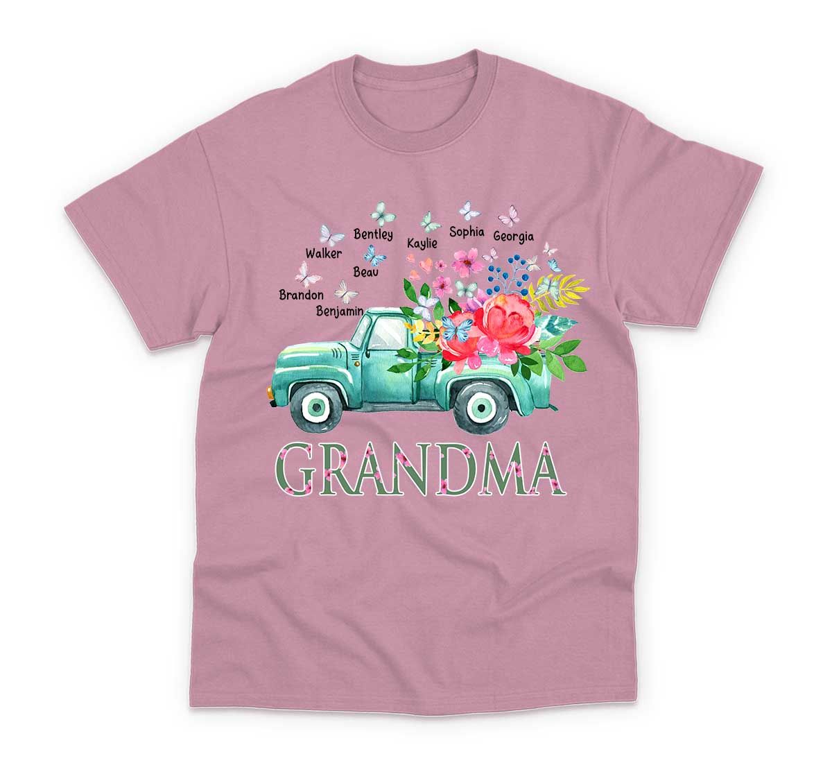 Personalized Grandma Shirt, Grandma Truck Shirt, Nana Shirt Gift, Mimi Shirt Gift, Mother's Day Gift For Grandma 28066