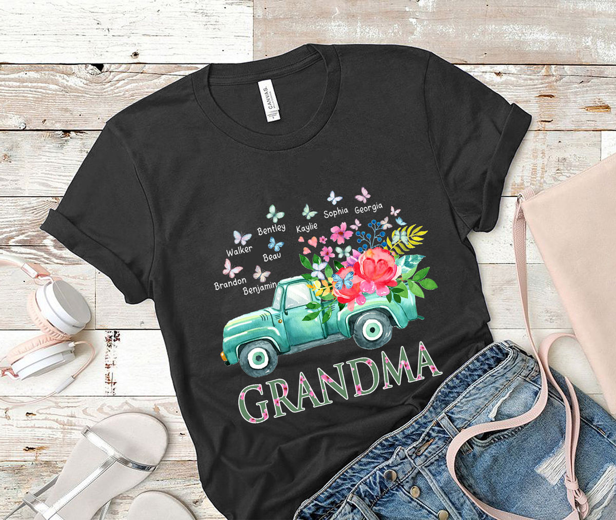 Mother's Day 2023 - Personalized Grandma Shirt, Grandma Truck Shirt, Nana Shirt Gift, Mimi Shirt Gift, Mother's Day Gift For Grandma 28066_2