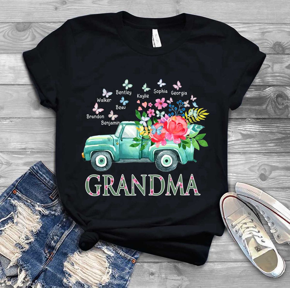 Mother's Day 2023 - Personalized Grandma Shirt, Grandma Truck Shirt, Nana Shirt Gift, Mimi Shirt Gift, Mother's Day Gift For Grandma 28066_3